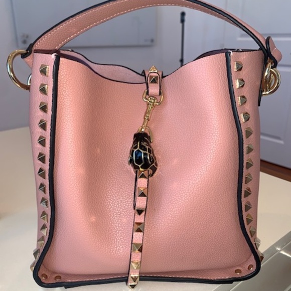 Tiffany & Fred Black Full-Grain Leather Hobo/ Shoulder Bag Studded - Picture 3 of 11